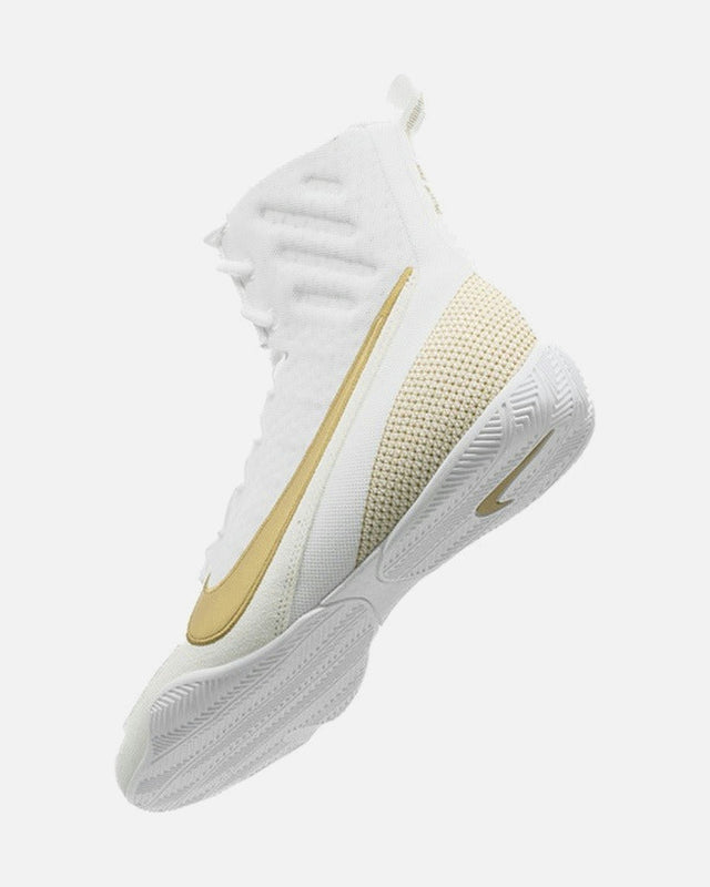 Botas de boxeo Nike Machomai 3 – Blanco/Oro
