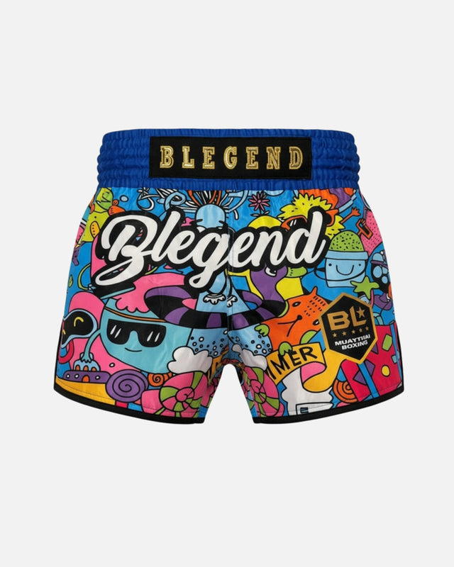 Shorts de Muay Thai Blegend Legend 11 – Bleu