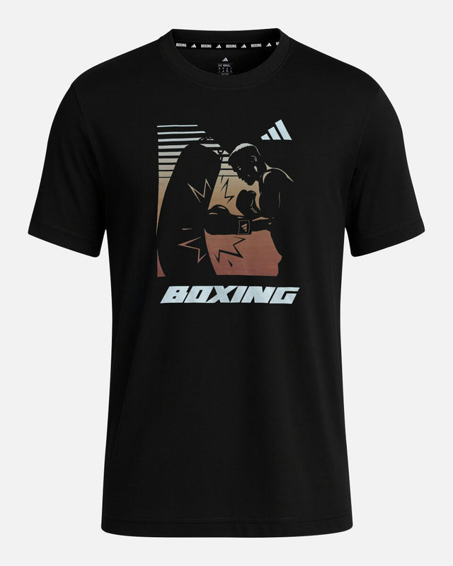 Adidas T-shirt Boxing Graphic Line - Sort