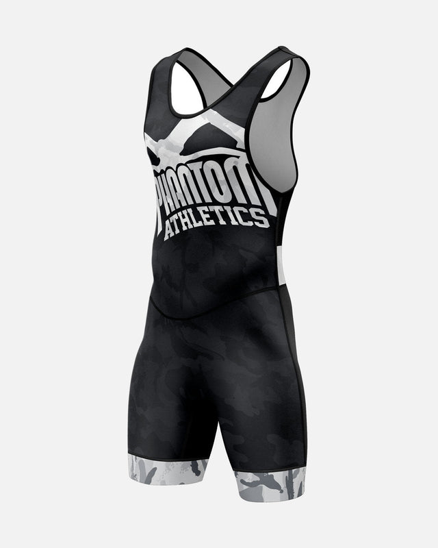 Débardeur de lutte Phantom Athletics Warfare – Noir/Camouflage d'hiver