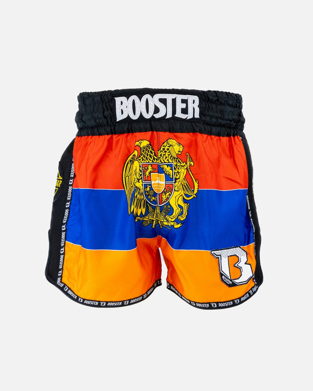 Shorts de Muay Thai Booster Country Armenia – Noir