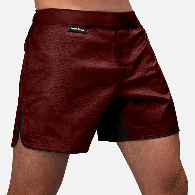 Pantalones de MMA Hayabusa Hex Mid-Thigh – Burdeos