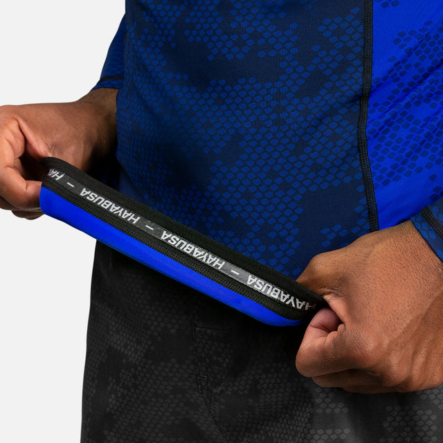 Hayabusa Rashguard Ranked Lange Mouwen – Blau