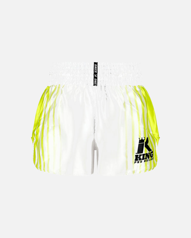 King Pro Boxing Muay Thai Shorts Bloodline – White