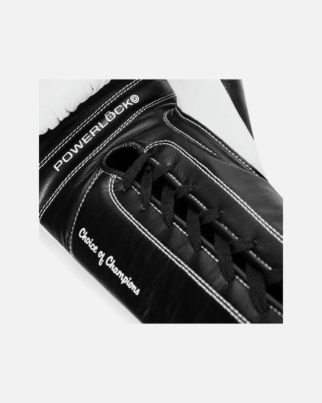 Gants de boxe Everlast Powerlock Pro OG – Blanc/Noir