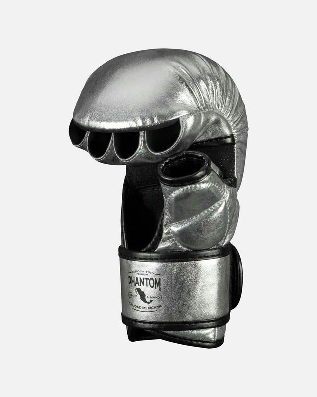 Gants de MMA Phantom Athletics Mexico – Argent/Noir