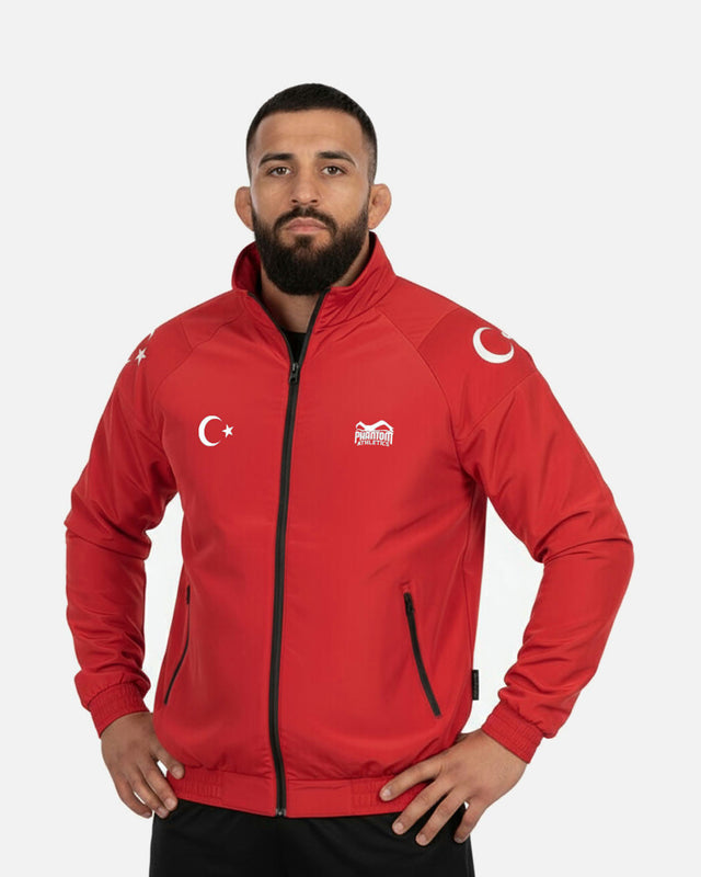 Chaqueta de entrenamiento Phantom Athletics DMC Team Turkey – Rojo/Blanco