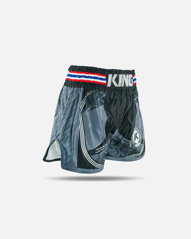 Shorts de Muay Thai King Pro Boxing Flag – Noir