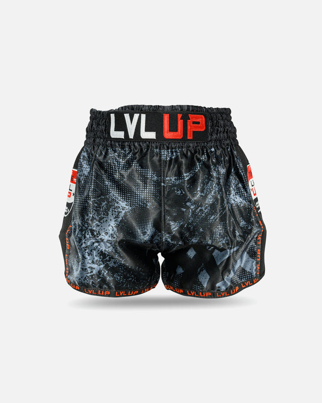 Pantaloncini Muay Thai LVL UP TKO – Nero