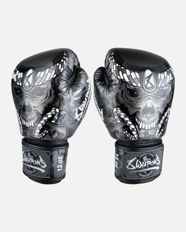 8 WEAPONS Boxhandschuhe Bone Island – Schwarz