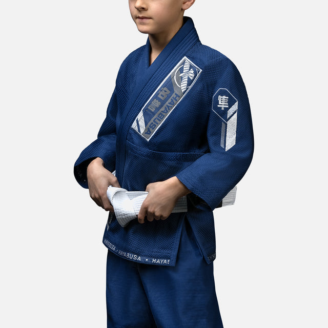 Hayabusa BJJ Gi Ascend Kinder – Marineblau