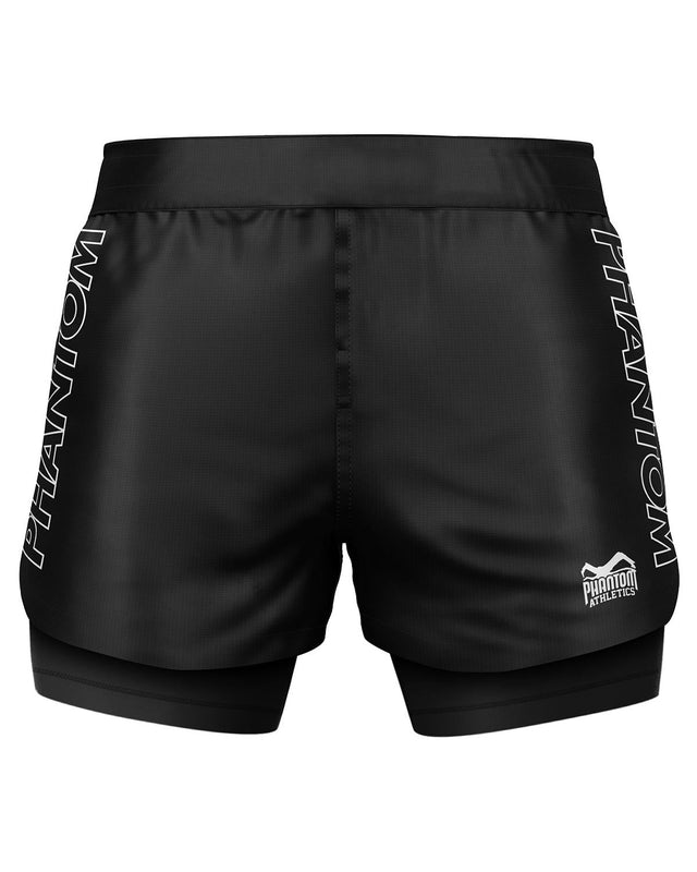 Phantom Athletics Compressie Shorts Fusion-R 2in1 Ranked - Zwart