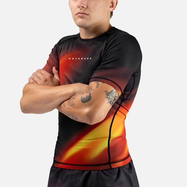 Rashguard Hayabusa Apex Nova Manches Courtes – Orange
