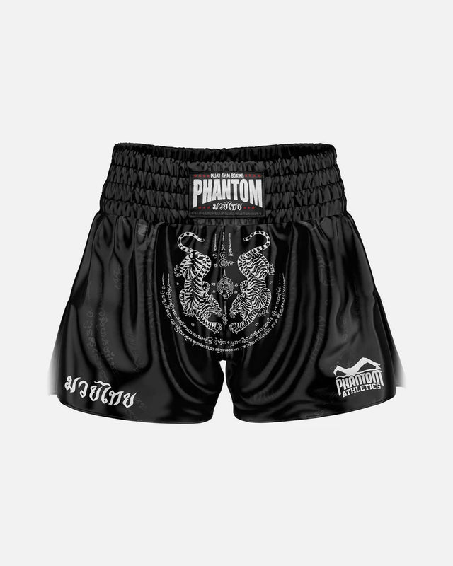 Spodenki Muay Thai Phantom Athletics Sak Yant – Czarne