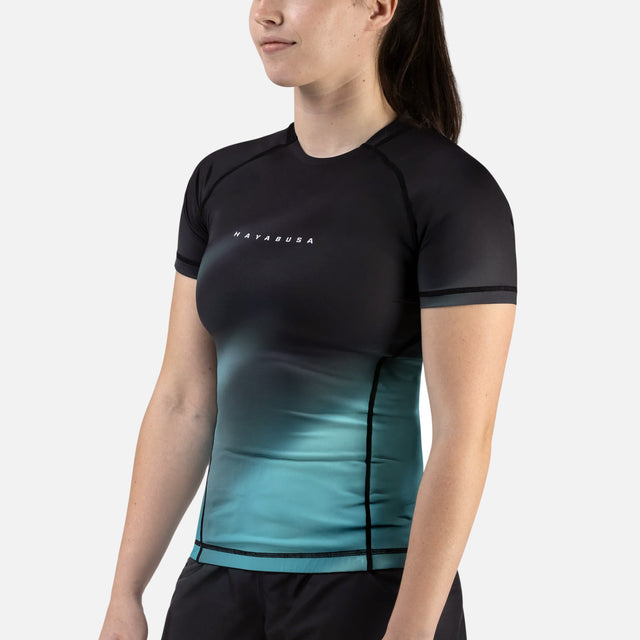 Rashguard Hayabusa Apex Nova – Manica corta donna – Petrolato