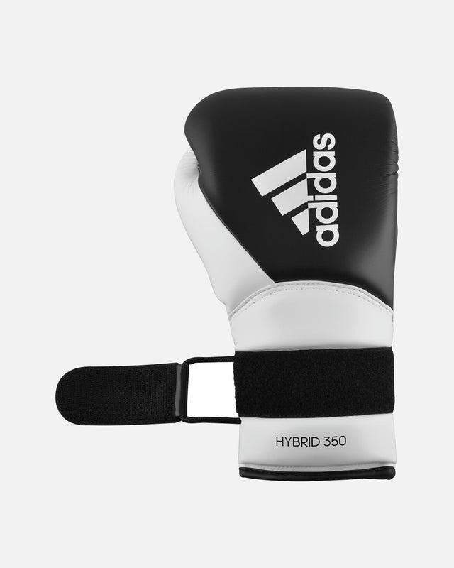 Guantoni da boxe Adidas Hybrid 350 Duo Lace – Nero/Bianco
