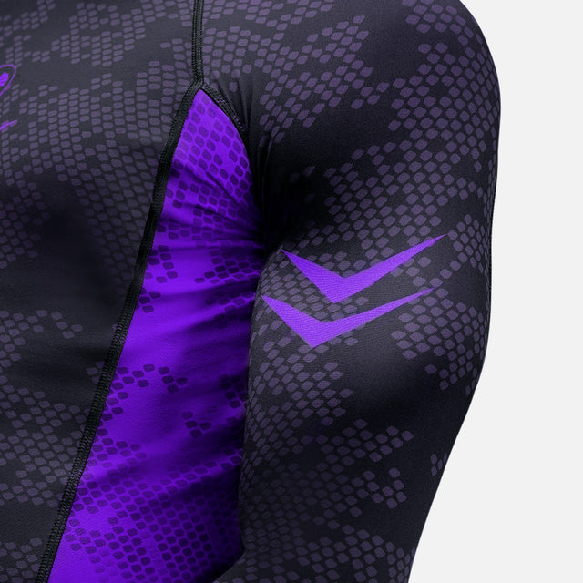 Hayabusa Rashguard Ranked Lange Ärmel – Lila