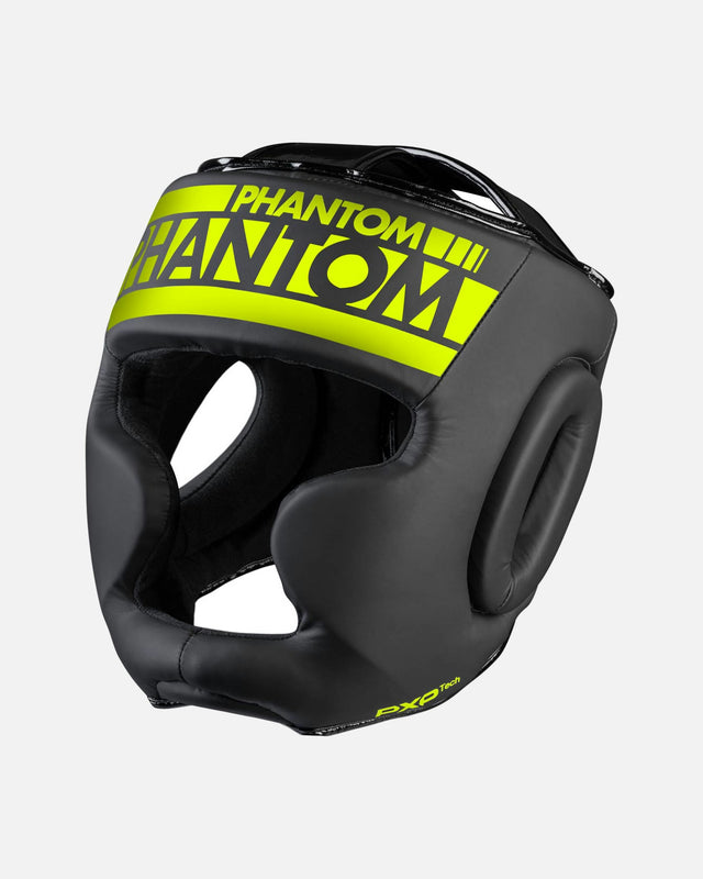 Casco da boxe Phantom Athletics Apex Full Face – Nero/Neon