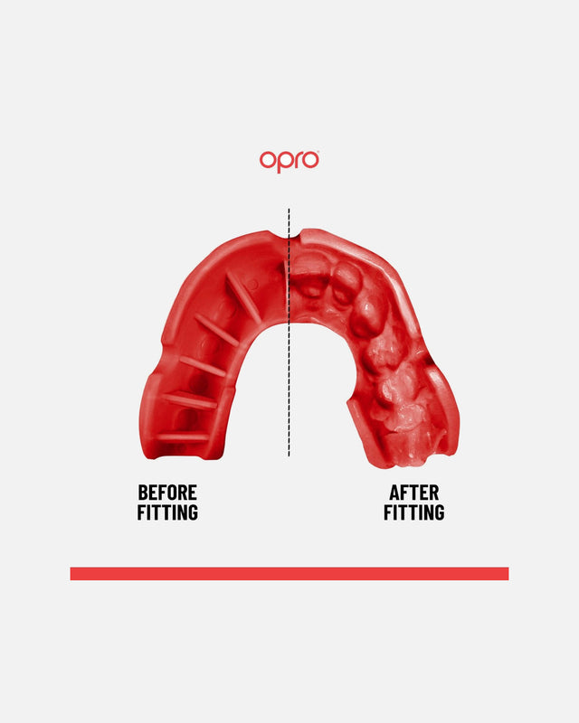 Paradenti OPRO UFC Silver – Nero/Rosso