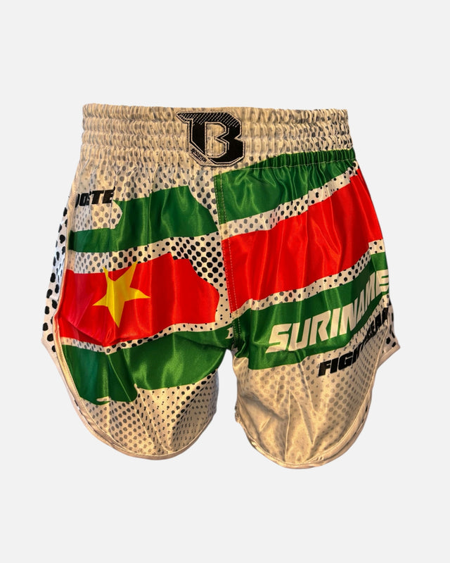 Booster Muay Thai Shorts Suriname – White