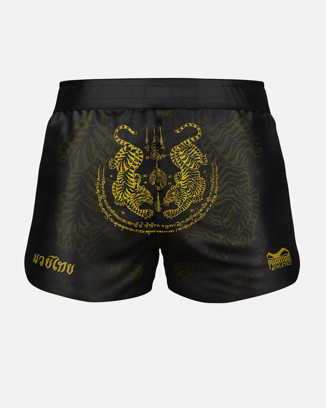 Shorts de Muay Thai Phantom Athletics Fusion – Blanc/Or