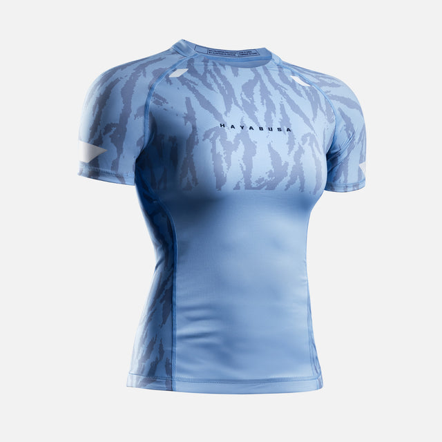 Hayabusa Rashguard Apex Vantage Kurzarm Damen – Blau