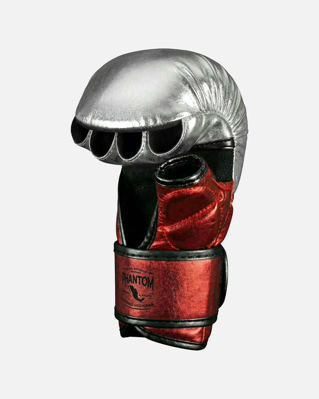 Phantom Athletics MMA Handschoenen Mexico - Zilver/Rood