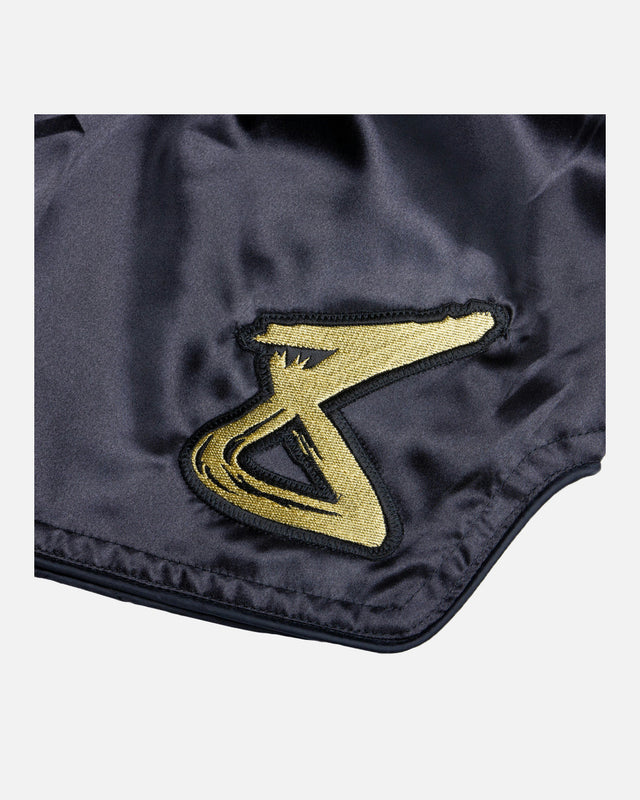 Pantalones de Muay Thai 8 WEAPONS Strike – Negro/Oro