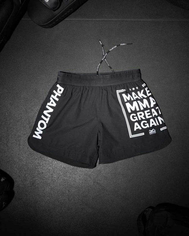 Phantom Athletics MMA Shorts Fusion-R Make MMA Great Again - Zwart