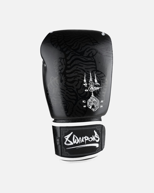 Gants de boxe 8 WEAPONS Sak Yant Big Tiger – Noir