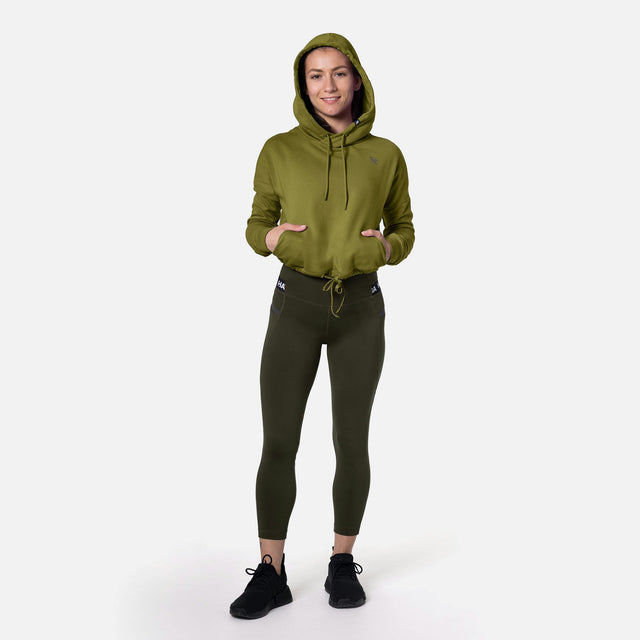 Leggings Hayabusa High Rise 3/4 Donna – Verde oliva