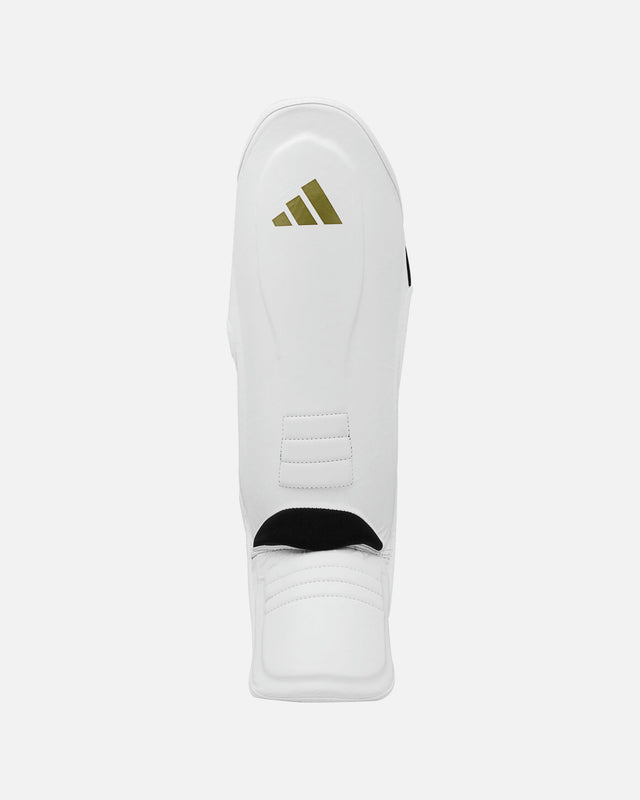 Protège-tibias Adidas Speed Thai Shin-n-Step – Blanc/Or