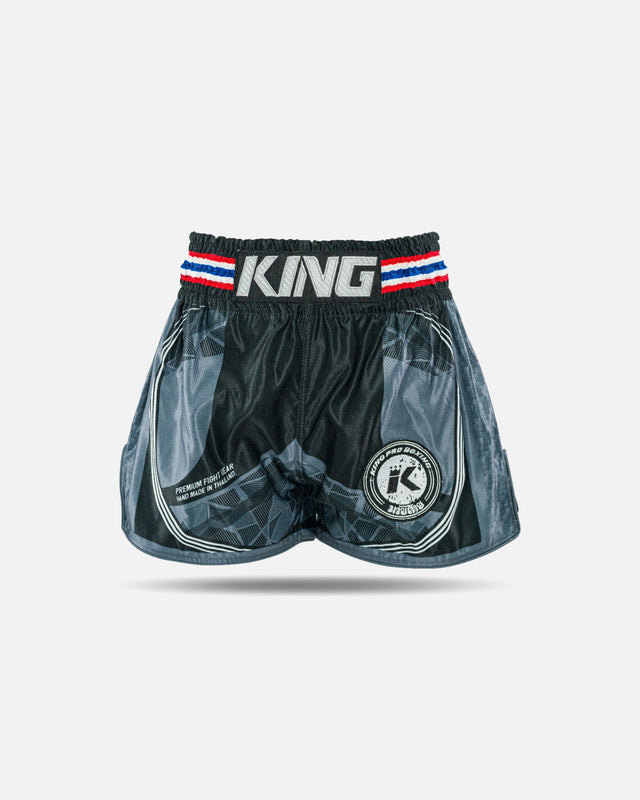 Shorts de Muay Thai King Pro Boxing Flag – Noir