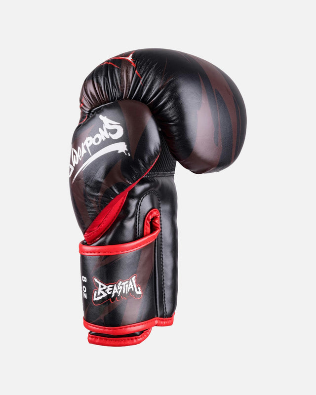 8 WEAPONS Boxhandschuhe Beastial Wolf Kinder – Schwarz/Rot