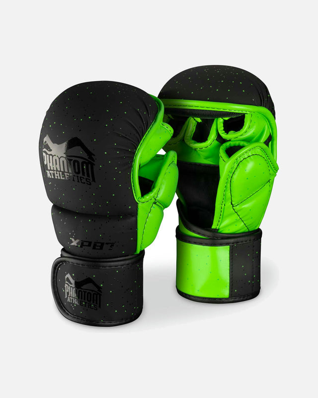 Phantom Athletics MMA Gloves Galaxy – Black/Neon Green
