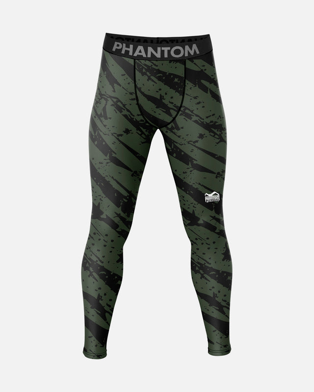 Mallas de compresión Phantom Athletics Camo Tiger – Verde militar