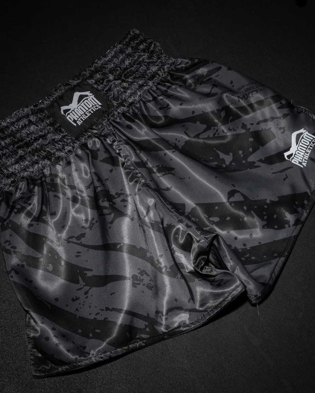 Phantom Athletics Muay Thai Shorts Tiger Camo - Grijs