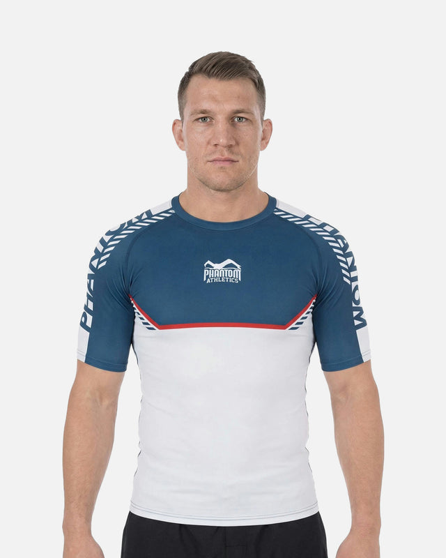 Rashguard Phantom Athletics EVO Apex Manches courtes – Bleu