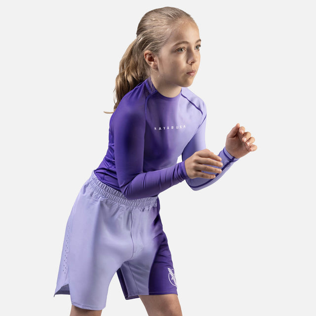 Pantalones de MMA Hayabusa Apex Nova – Niños – Púrpura