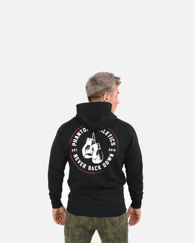 Phantom Athletics Hoodie Never Back Down – Schwarz