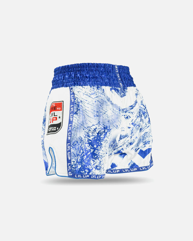 Pantaloncini Muay Thai LVL UP Stadium – Blu