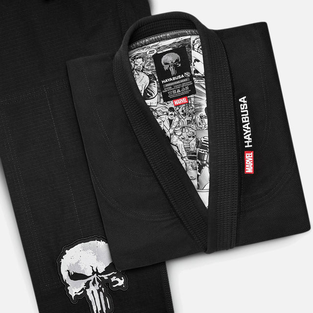 BJJ kimono Marvel The Punisher – Černé