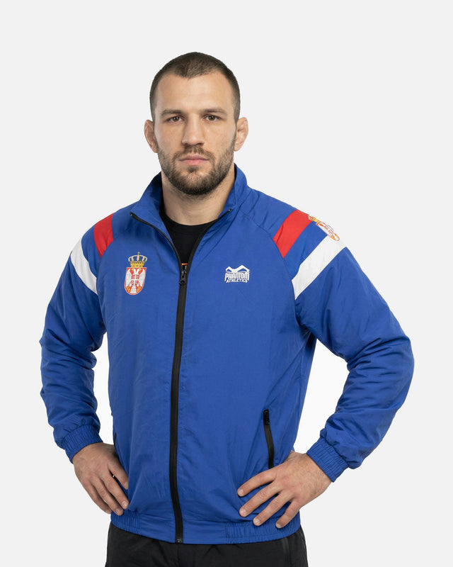 Veste d'entraînement Phantom Athletics DMC Team Serbia – Bleu/Rouge/Blanc