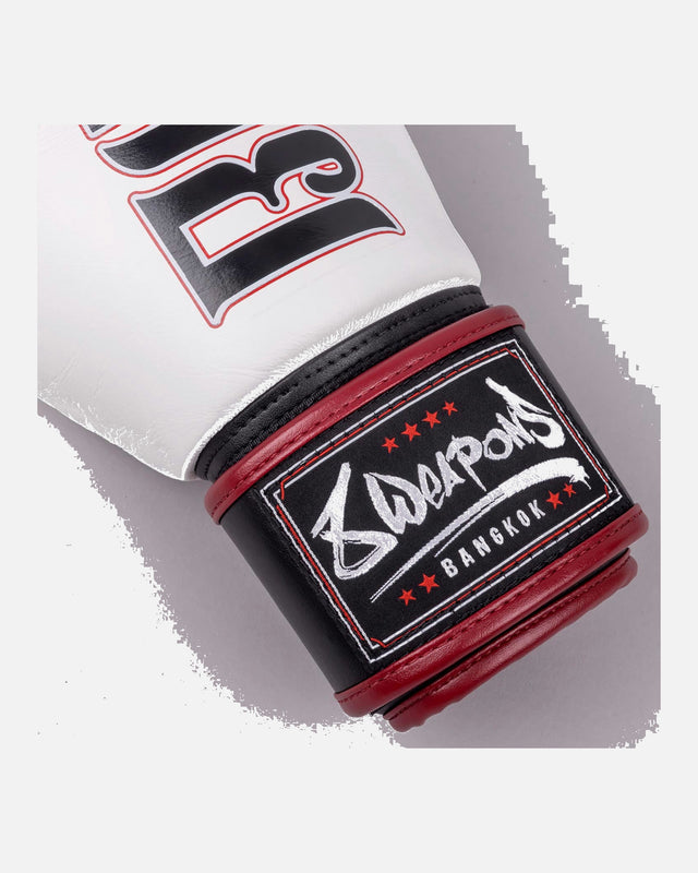 8 WEAPONS Boxhandschuhe Bangkok – Weiß/Schwarz