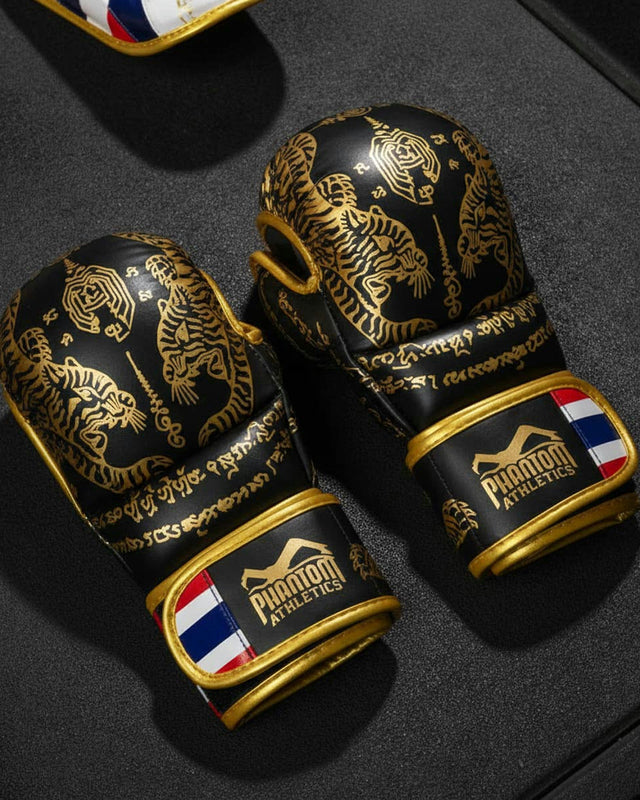 Phantom Athletics MMA Handschoenen Sparring Muay Thai - Zwart/Goud