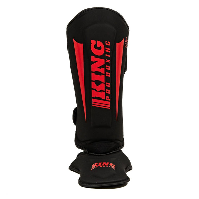 King Pro Boxing Schienbeinschoner Revo – Schwarz/Rot