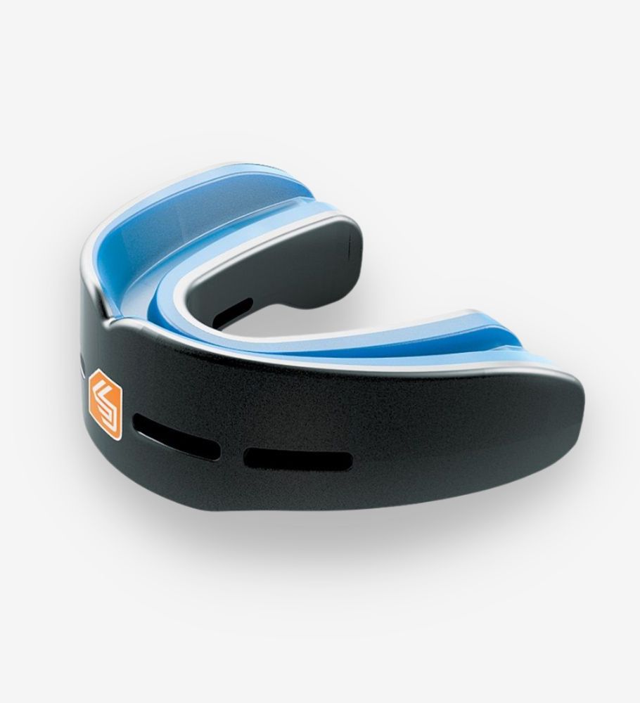 Shock Doctor Bitje Nano Double Fight - Zwart/Blauw - Gebitsbeschermers