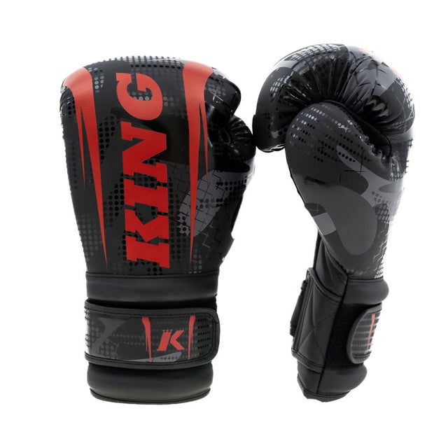 Gants de boxe King Pro Boxing Shogun – Noir/Rouge