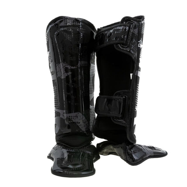 King Pro Boxing Schienbeinschoner Shogun – Schwarz/Schwarz