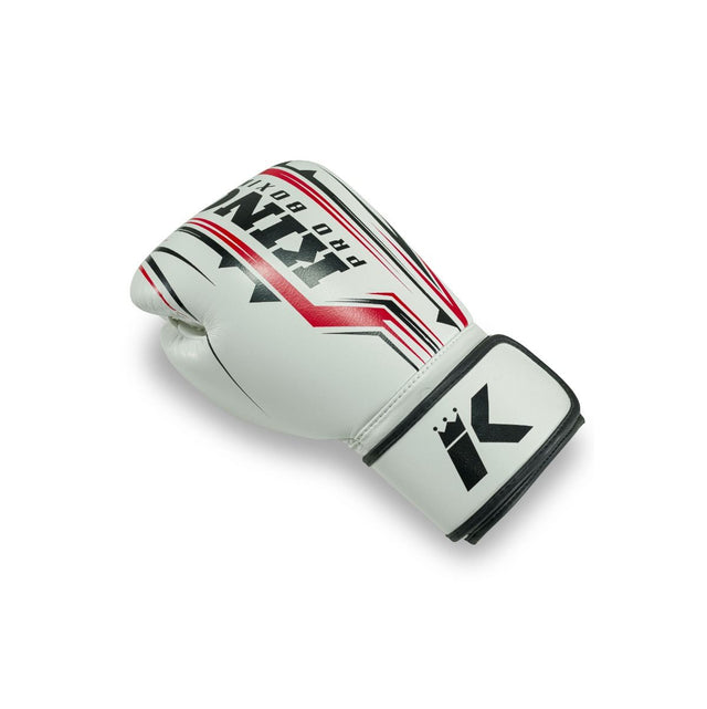 King Pro Boxing Bokshandschoenen BG Spartan - Wit/Zwart/Rood
